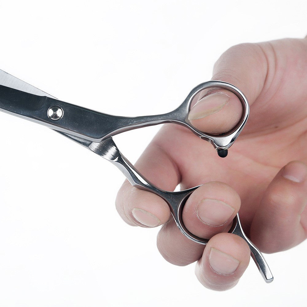Stainless Steel Pet Shearing Hair Cutting Scissors Handheld Curved Scissor, Cutting Thinning Shears Grooming Comb