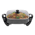 Electric Non-Stick Frypan 7.2L | Large Cooker Skillet Cooking Pan w/ Glass Lid | Portable Cookware