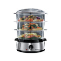 Russell Hobbs Food Steamer 9L | Meat Fish Vegetable Cookware Kitchen BPA Free Healthy Cooking