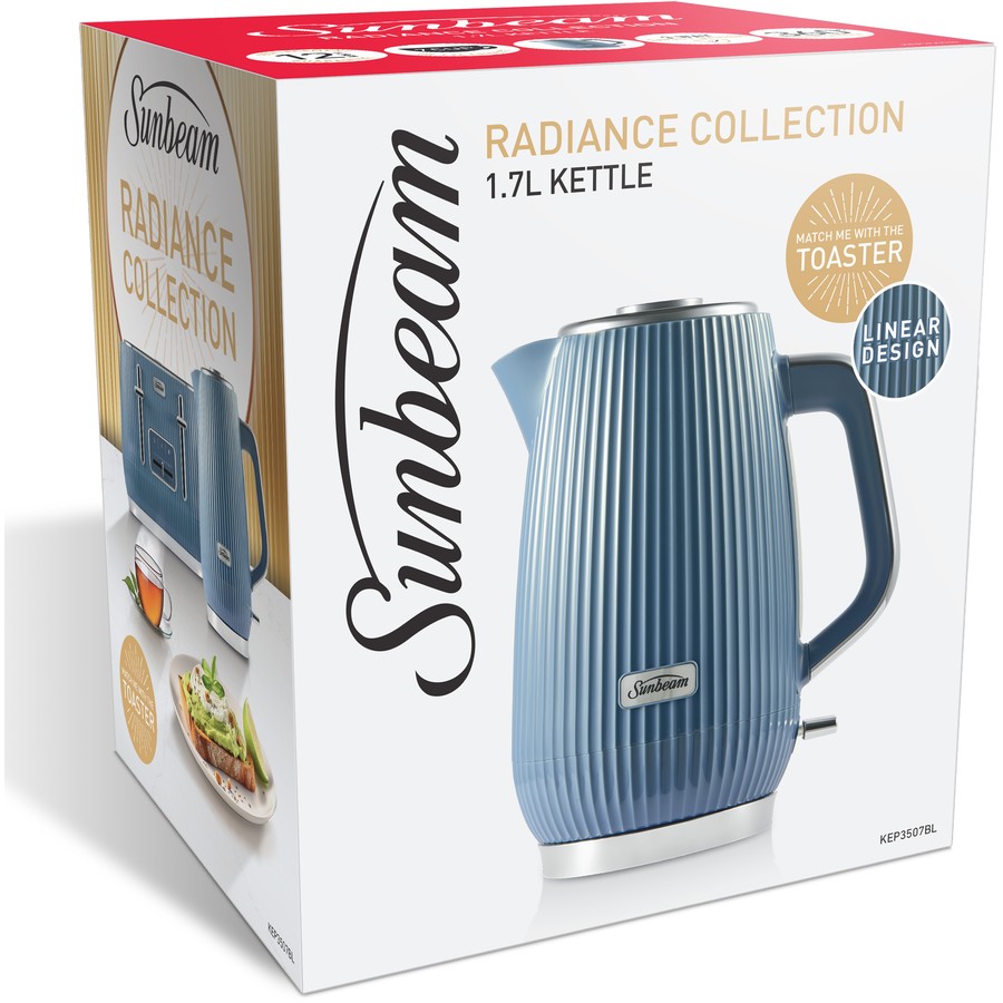 Sunbeam Cordless Kettle - 1.7L Electric Elegant Hot Water Jug 2400W