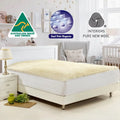 Australian Made Wool Underlay KING SIZED | Winter Bedding Mattress Topper Fully Fitted Underlay Matress Protector