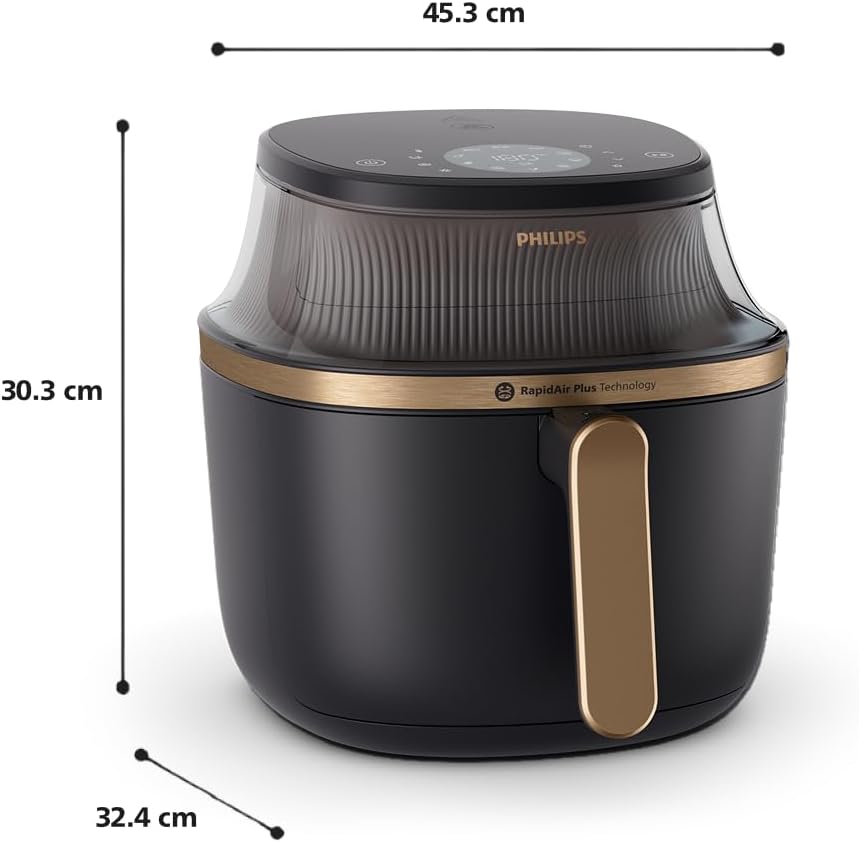 Philips Large 7.2L Airfryer, Electric Kitchen Appliance 16 Presets, Air Frying Fat Removal Hot Chips Nuggets and more