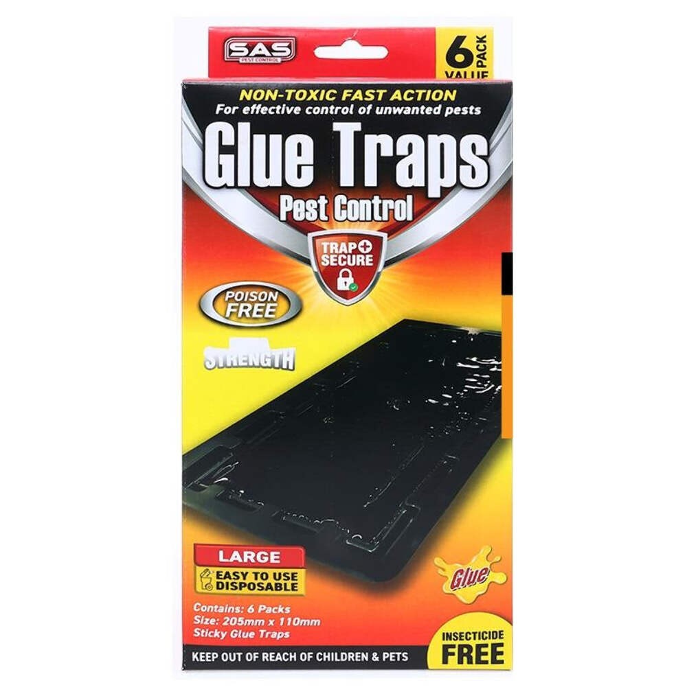 12x Rat Mouse Mice Traps, Indoor Household Large Glue Mouse Catcher Non-Toxic Household Large, Poison and Insecticide Free