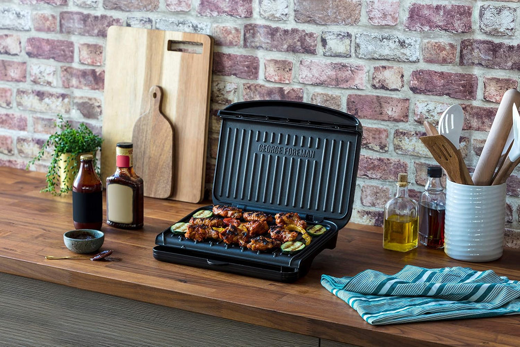 George Foreman Electric Grill Plate Non Stick Griddle Plates Meat Vegetable Sandwich