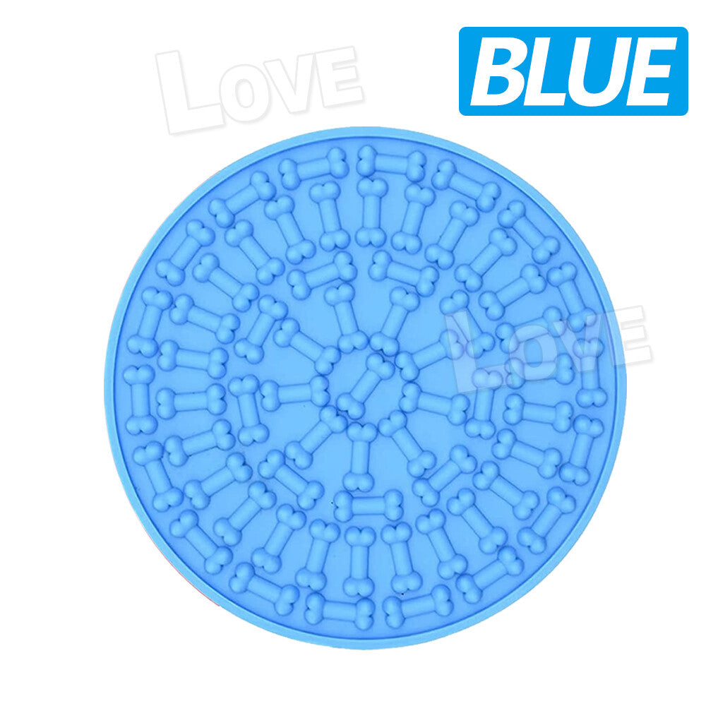Pet Dog Puppy Licking Mat Peanut Butter Soft Dog Feeder Lick Pad Mat for Bathing Grooming