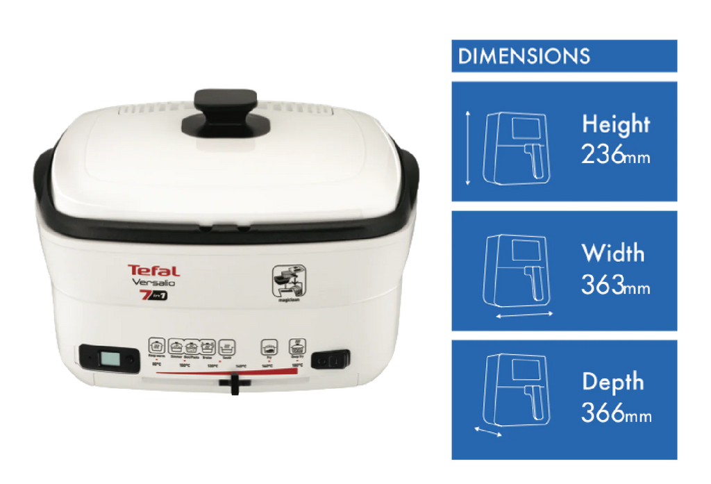 Tefal Multi-Fryer Cooker Deep Fryer Simmer Braise Saute Boiling Cooking