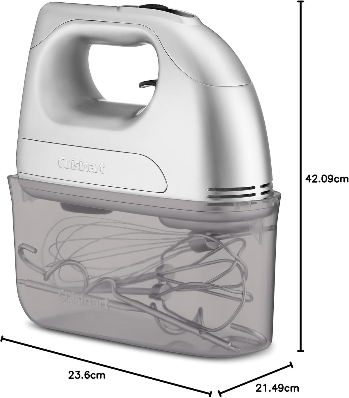 Cuisinart Electric Hand Mixer, Beater Dough Hooks, 7 Speeds, Storage Case, Home Baking Whisking Cooking