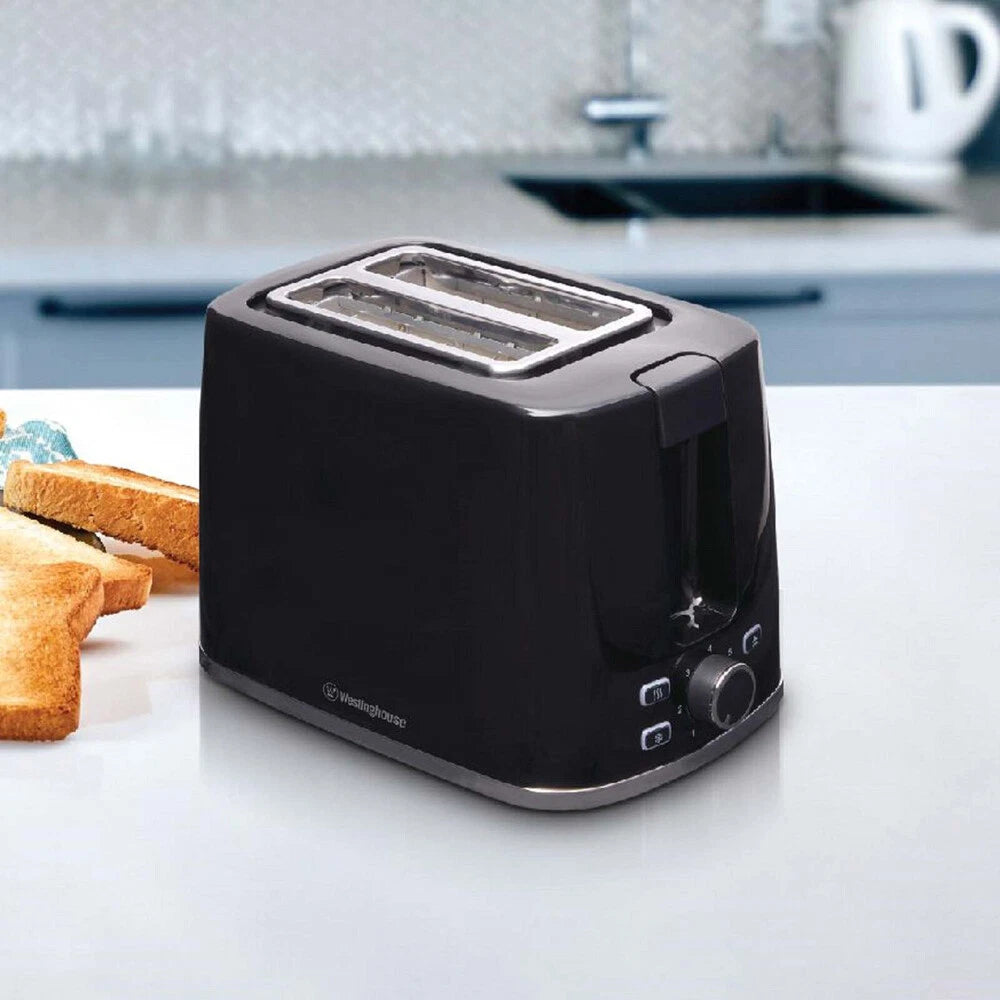 2 Slice Electric Toaster Kitchen Appliance Bread Toaster Cooker, Removable Crumb Tray, Extra-Wide 2 Slice