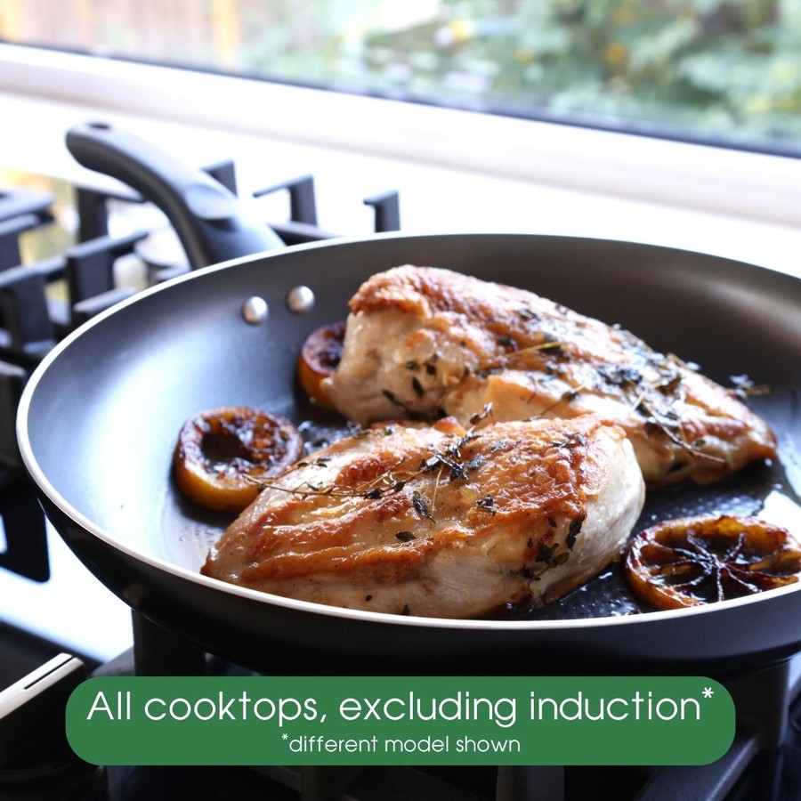 30cm Non-Stick Frypan, 4.3L Saute Frying Pan, PFOA-Free Cooking Pan, Stovetop Kitchen Oven Safe