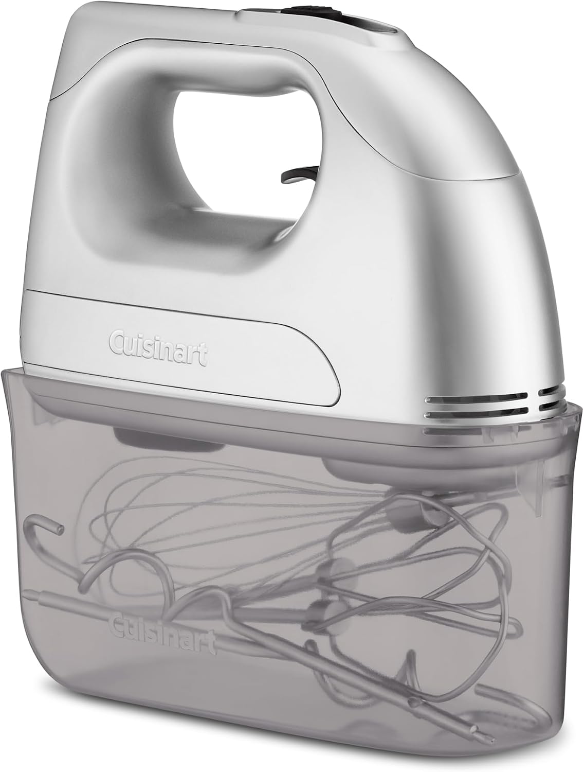 Cuisinart Electric Hand Mixer, Beater Dough Hooks, 7 Speeds, Storage Case, Home Baking Whisking Cooking