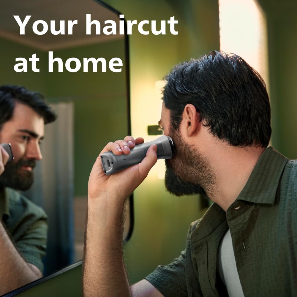 Philips Body Beard Trimmer Facial Hair Clipper Multigroom Shaving Trimming - Cordless Rechargable 15-in-1 Face, Wet Dry Clipper