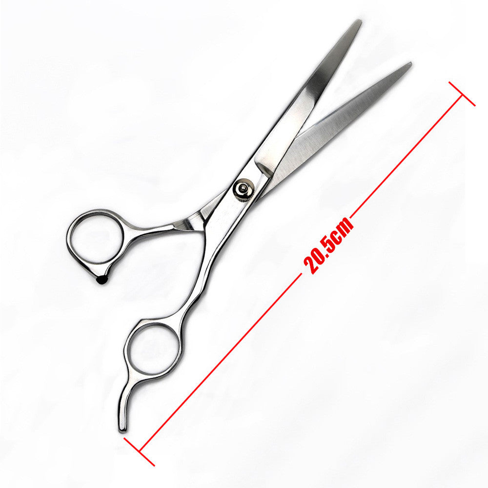 Stainless Steel Pet Shearing Hair Cutting Scissors Handheld Curved Scissor, Cutting Thinning Shears Grooming Comb