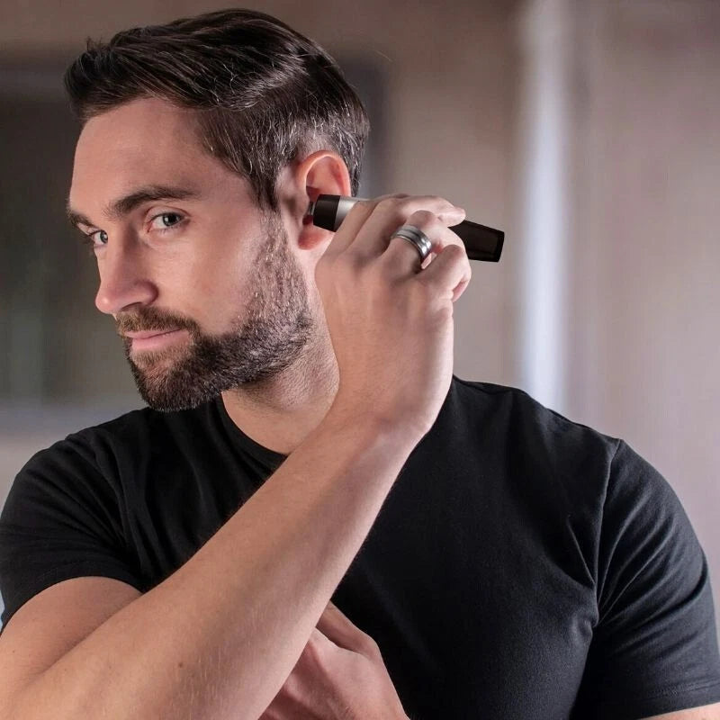 Wahl Nose Ear Trimmer Wet/Dry Battery Operated Hair Remover Clipper Travel Home Men's Groomer