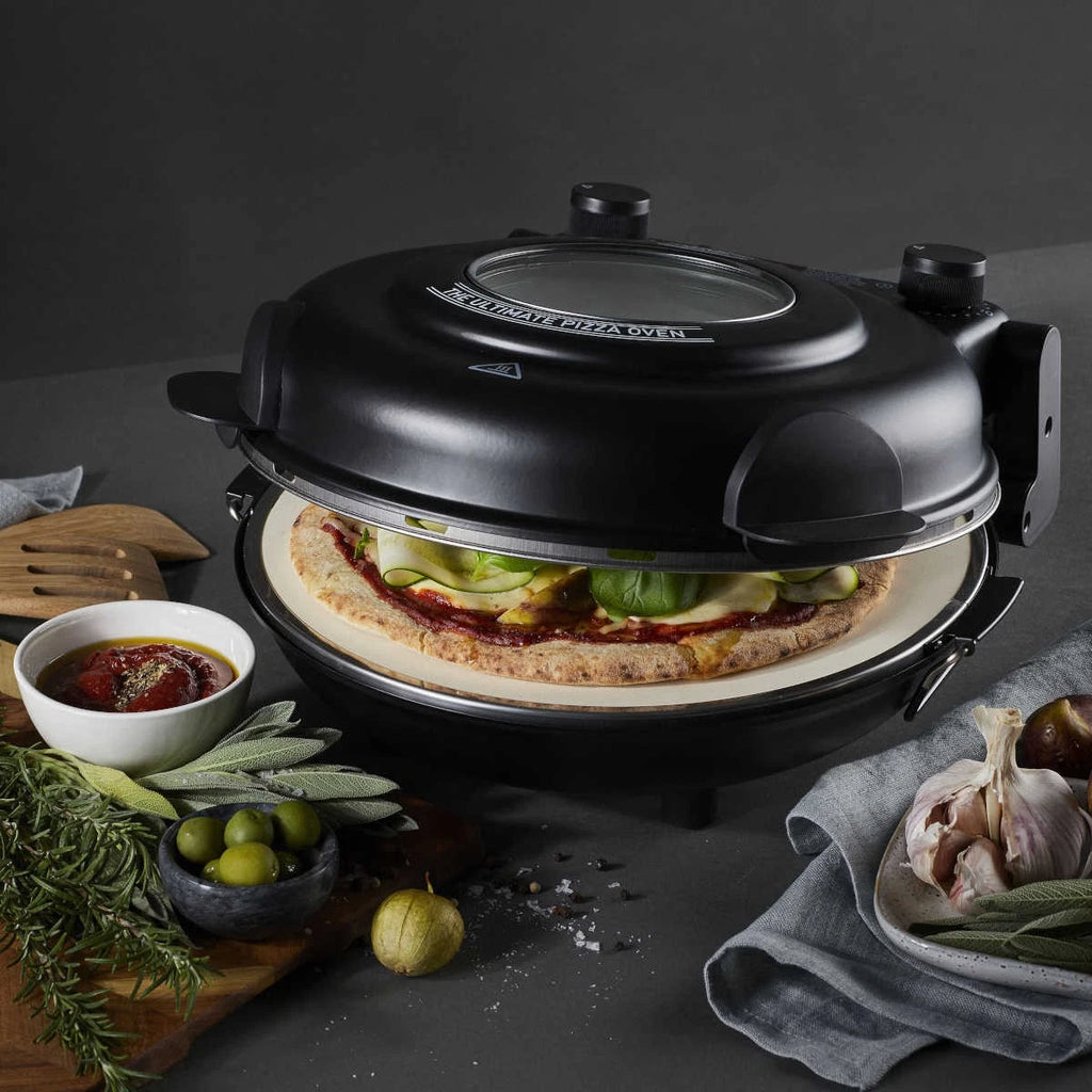 Electric Pizza Maker MasterPro Homemade Frozen Pizza Baker Oven with Ceramic Baking Stone