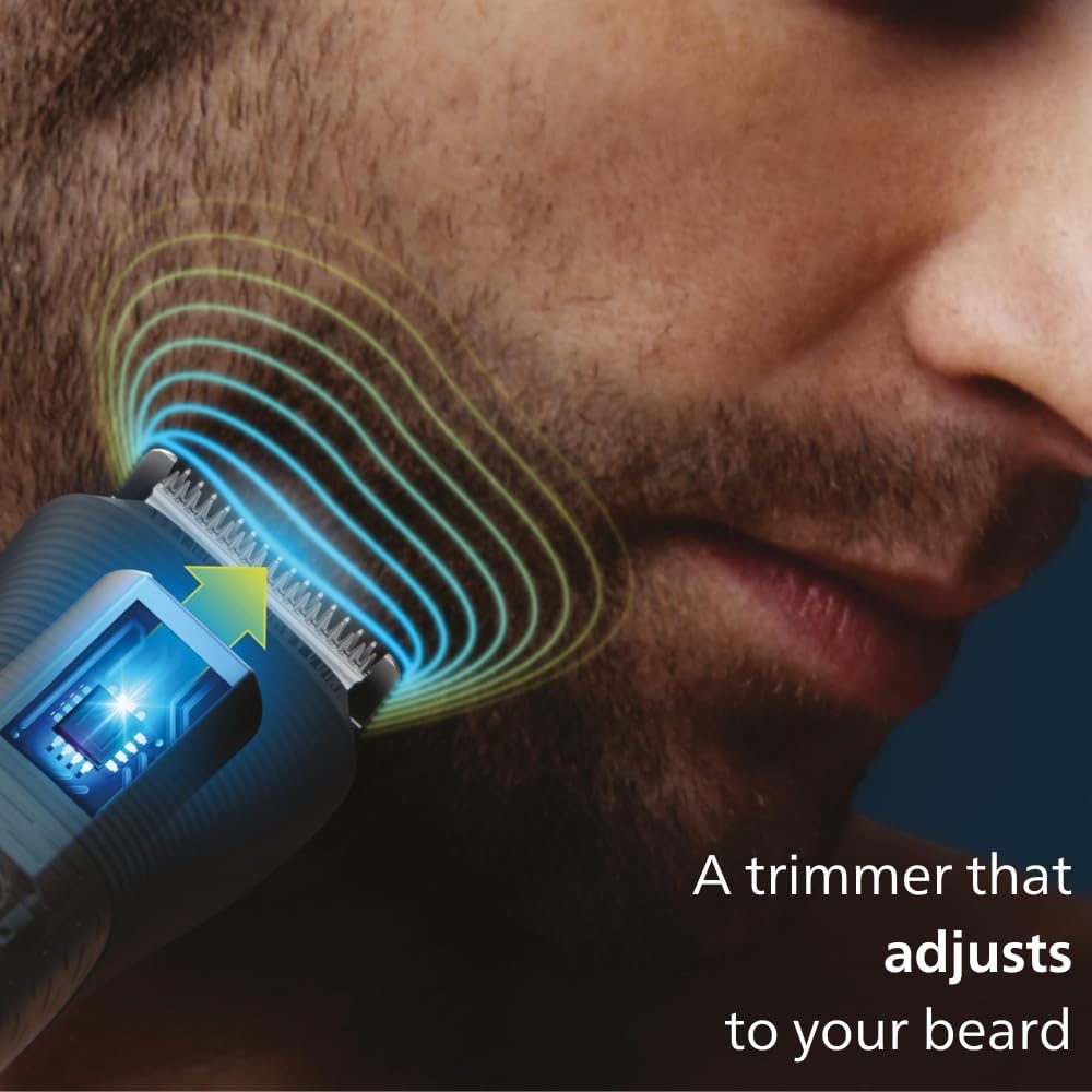 Philips Body Beard Trimmer Facial Hair Clipper Multigroom Shaving Trimming - Cordless Rechargable 15-in-1 Face, Wet Dry Clipper