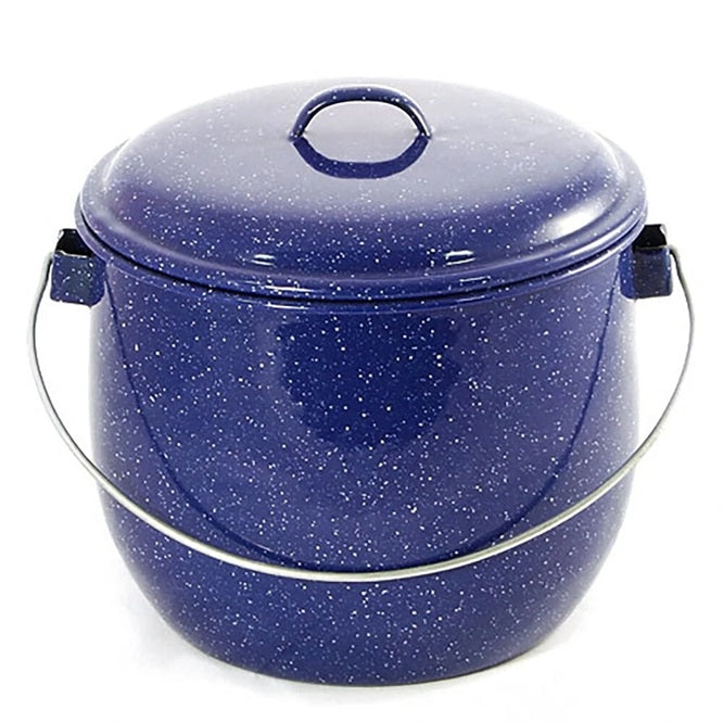 Campfire Billy Rice Cooker 4L Campsite 20cm Durable Enamel Camping Cooking Boil