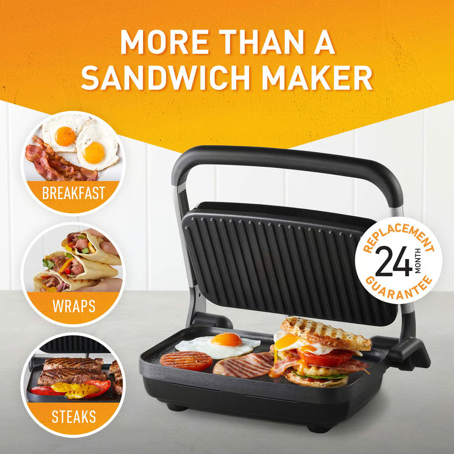 Sunbeam Sandwich Maker Bread Steak Press Grill Non-Stick Cooking Plates Hotplate Breakfast Machine