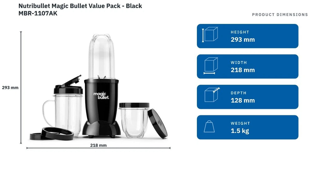 Nutribullet Smoothie Blender Benchtop Shakes Mixer Juicer Kit Home Fruit Vegetable Maker
