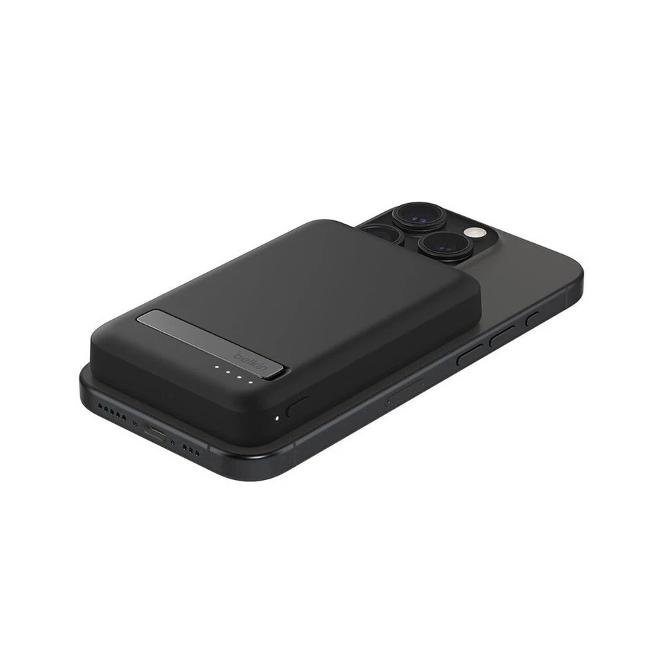 Belkin BoostCharge Pro 5K Wireless Powerbank – Qi2 MagSafe Charger, Black