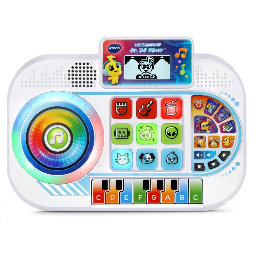 Kids Toddler Musical DJ Mixer | Portabe Battery Toy | Musical Song Turntable | Learning Letters Numbers Colours