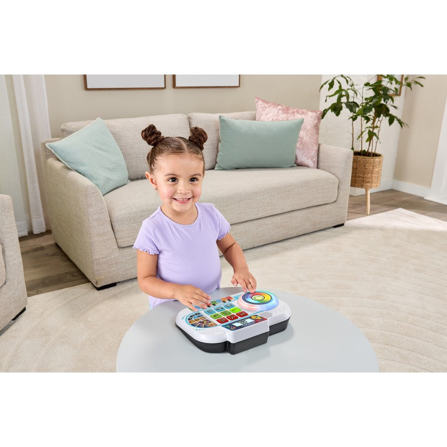 Kids Toddler Musical DJ Mixer | Portabe Battery Toy | Musical Song Turntable | Learning Letters Numbers Colours