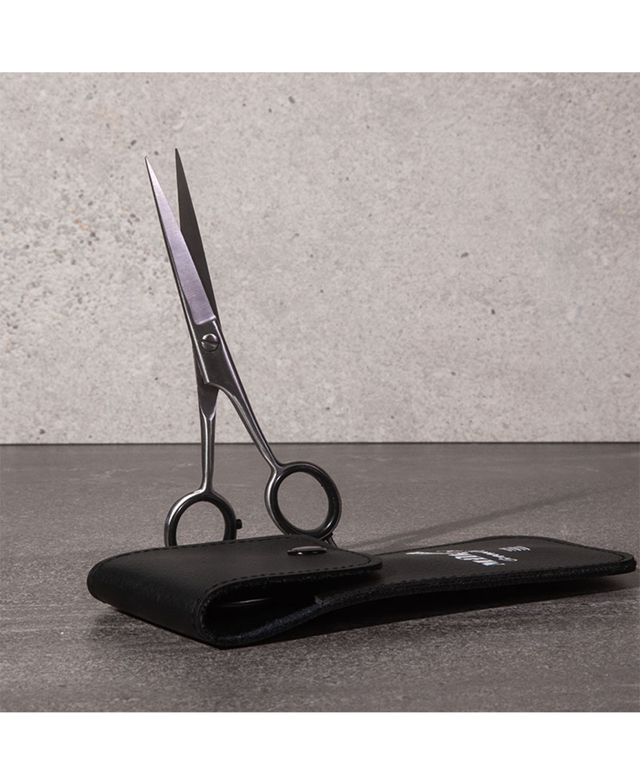 Milkman Premium Beard & Moustache Scissors | Vegan Leather Pouch | Precision Grooming | Razor Sharp |
