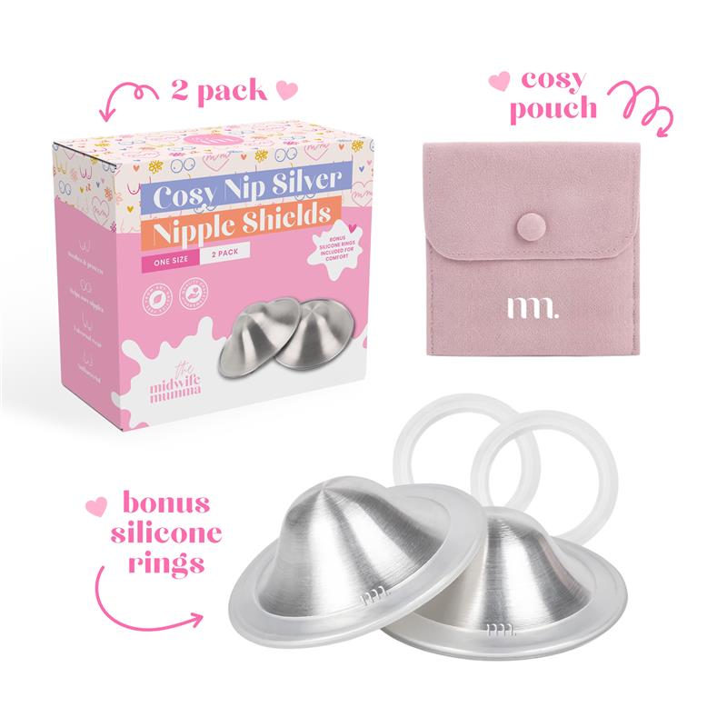 The Midwife Mumma Nipple Shield | Breastfeeding Soothing Protective Nipple Covers Cosy Nips