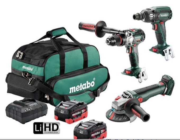 Metabo 3 Piece 18V Combo - T18BL3MB1HD5.5HQ/AU68308300 | Included Carry Bag | Brushless Hammer | Precision Stop | Overload Protection