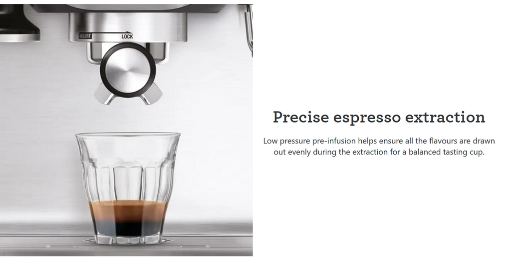 Breville Espresso Coffee Machine with Milk Frother | Cappuccino Latte Maker | 15 Bar Italian Pump |  54mm Portafilter