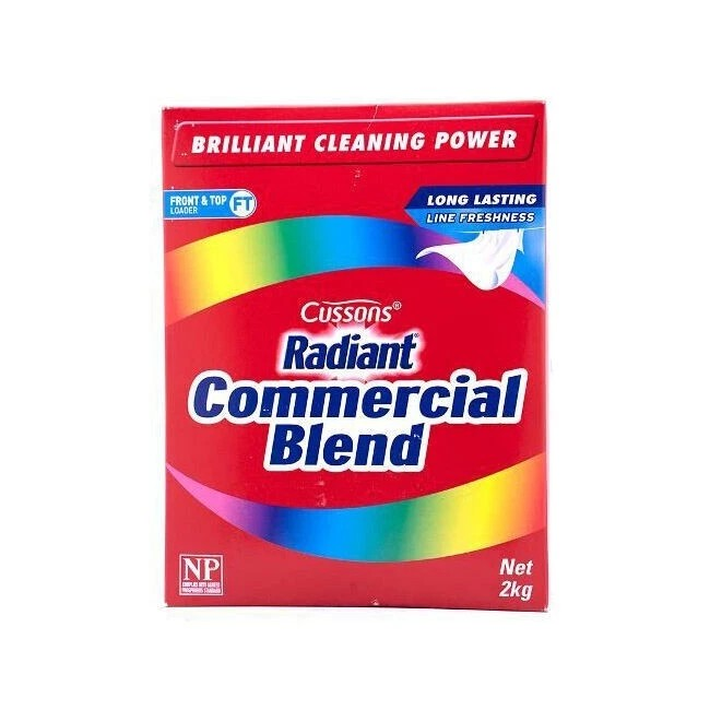 Cussons Radiant Commercial Blend Front/Top Loader Powder | 6PK x 2kg Clean Fresh