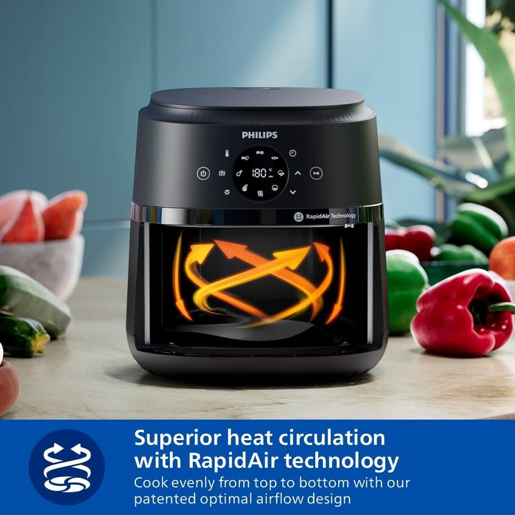 Philips Digital Air Fryer 13-in-1 Touchscreen Airfryer 4.2L Healthy Cooker, Oil-Free Cooking, Small Kitchen Appliances