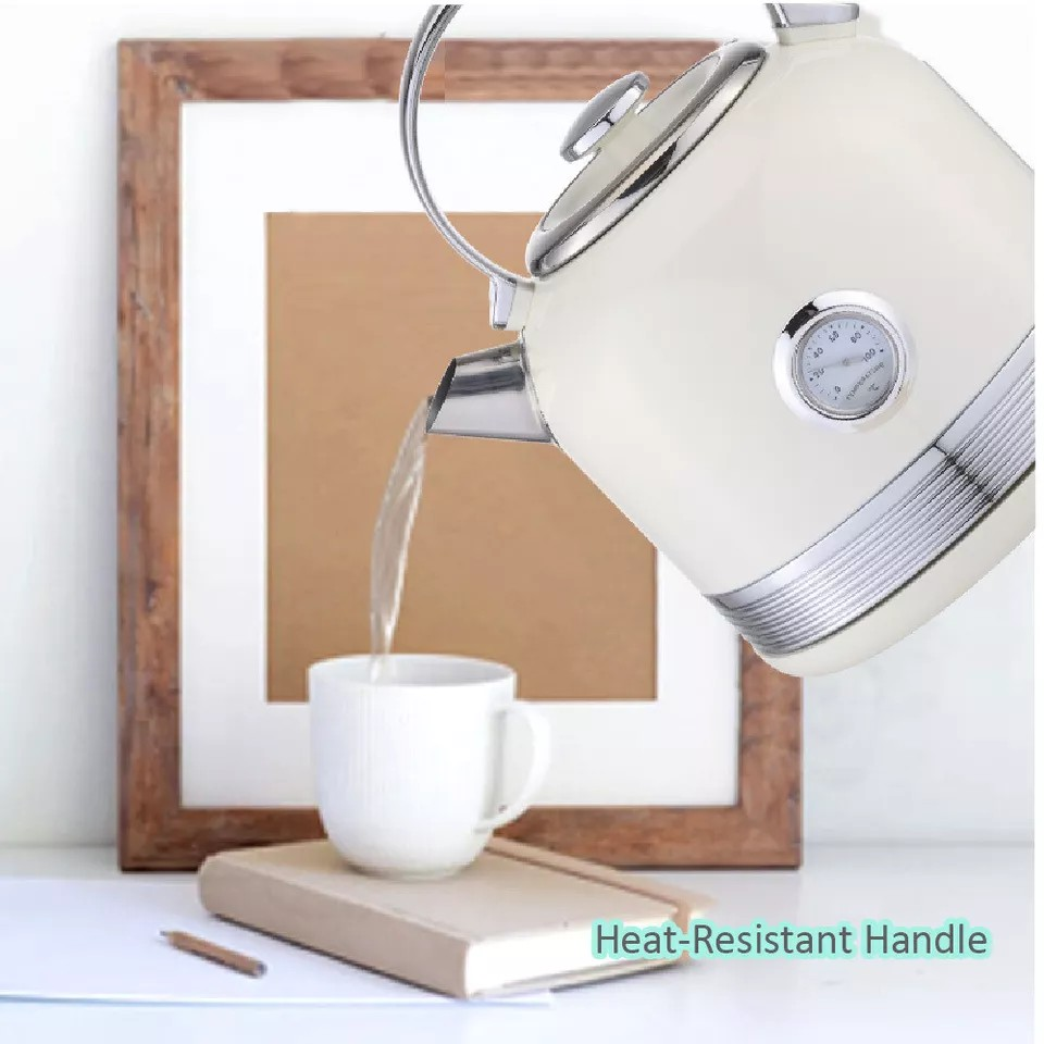 Philex 240V Cordless Stainless Steel Electric Kettle | 1.7L Water Boiler White