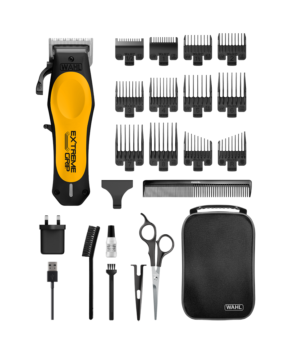 Wahl Extreme Grip Lithium-Ion Hair Clipper | Adjustable Taper Lever | Precision Blades & 2-Hour Runtime