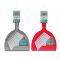 Compact Indoor Dustpan | 2Pk Duster and Pan | Snap-in-Brush Set Mini Assorted