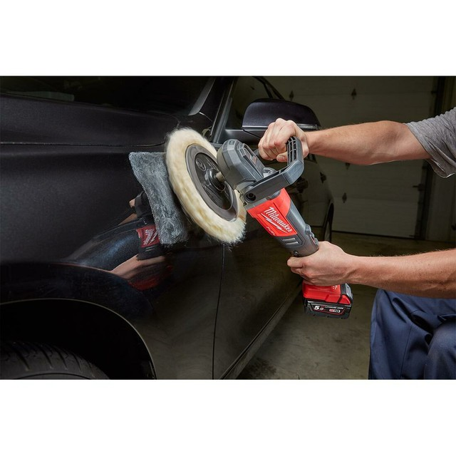 Milwaukee Cordless Car Detailing Polisher | 180mm Variable Speed Polisher 8 Speed | Skin Only