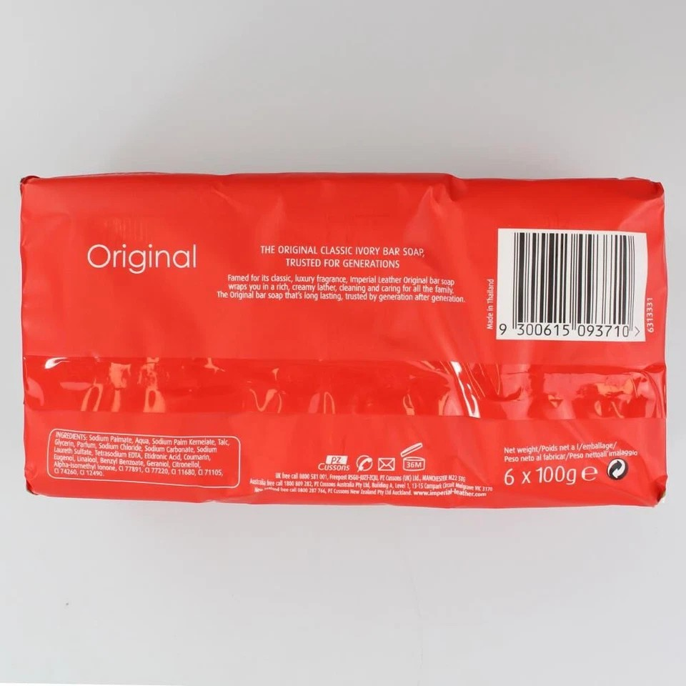 Imperial Leather 100g x 36 pcs | Original Ivory Scented Soap Bars | Bath Body Wash