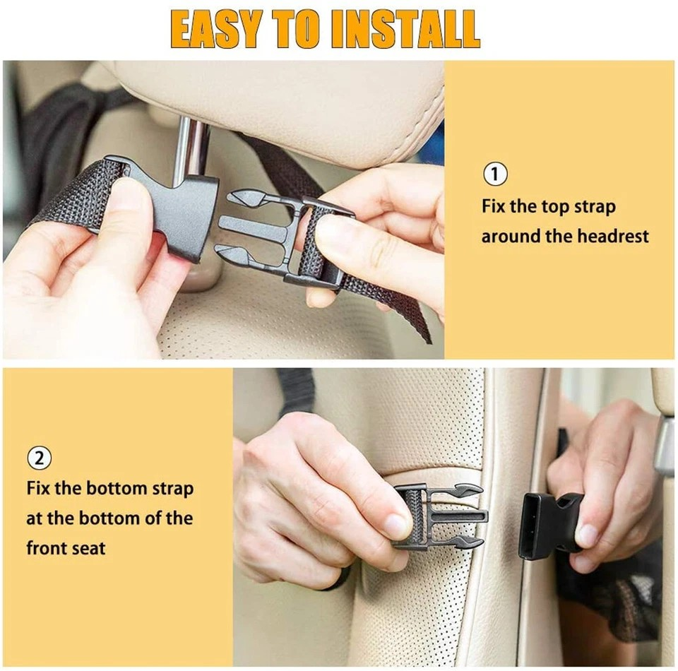 Car Seat Back Multi Pocket Tidy Storage Bag | Organizer Tablet Holder | Travel Pouch | Tidy Organiser |
