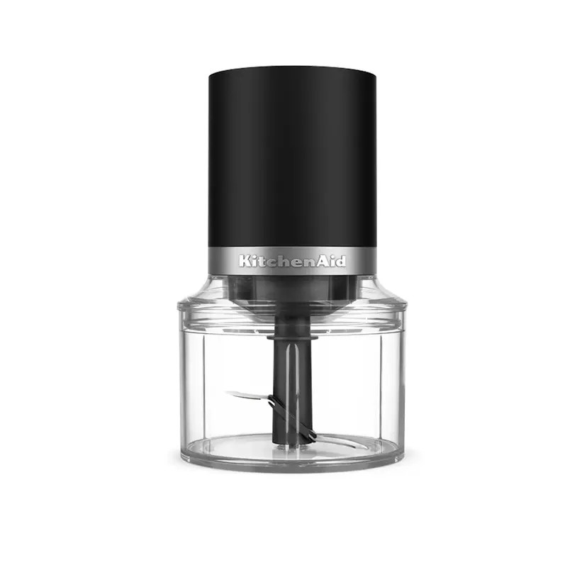 KitchenAid GO Cordless Top Down Chopper Matte Black | 3.5 Cup Capacity | Chop/Mix/Puree | Meal Prep | Cordless