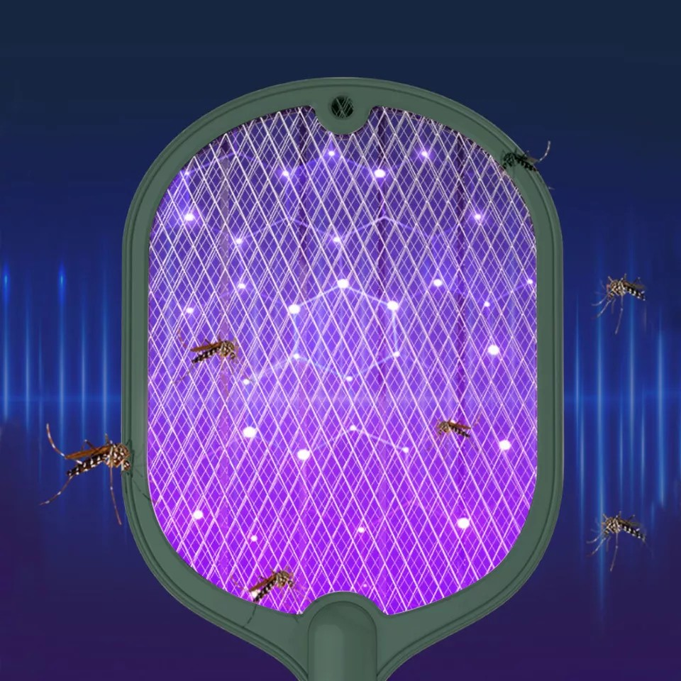 Electric USB Rechargable Racket Fly Swatter | Mosquito Insect Killer | UV Bug Zapper  | mosquito killer| flies, mosquitoes, gnat and other flying pest