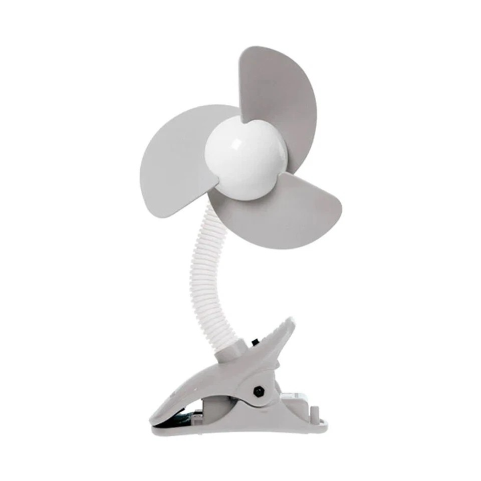 Dreambaby Ezy-Fit 2Pk | Clip-On Outdoor Cooling Fan | Baby Stroller/Pram Fan | Baby Safe
