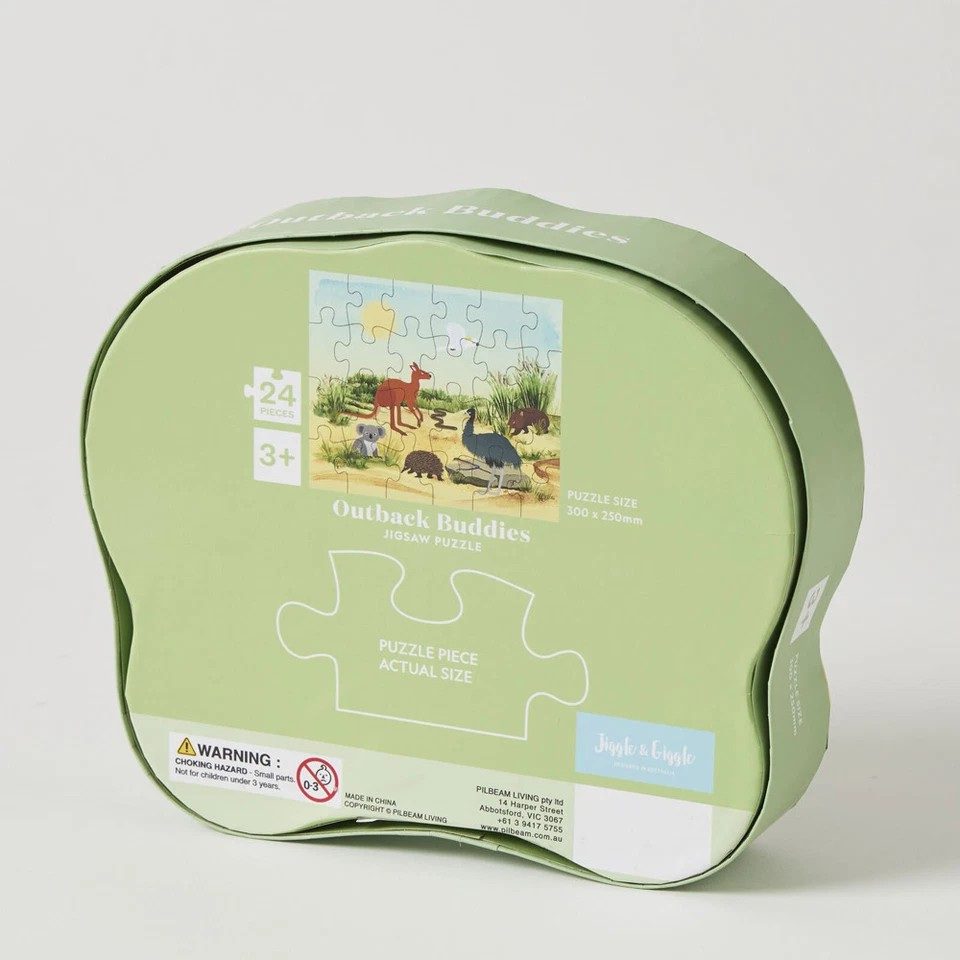 Jiggle & Giggle Outback Buddies Jigsaw Puzzle | Play Kids | Children Toy 24Pcs