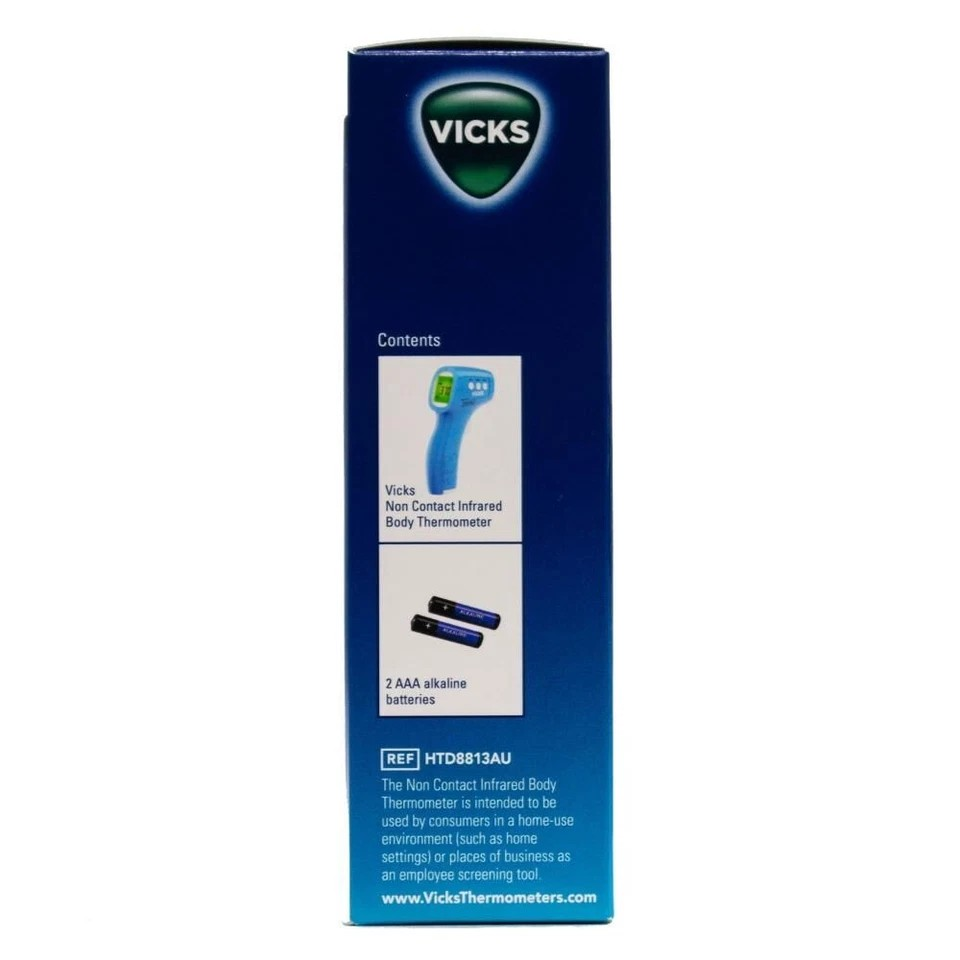 Vicks Non-Contact Thermometer | Infrared Body Digital Thermometer | Quick Reading | Fever Detection
