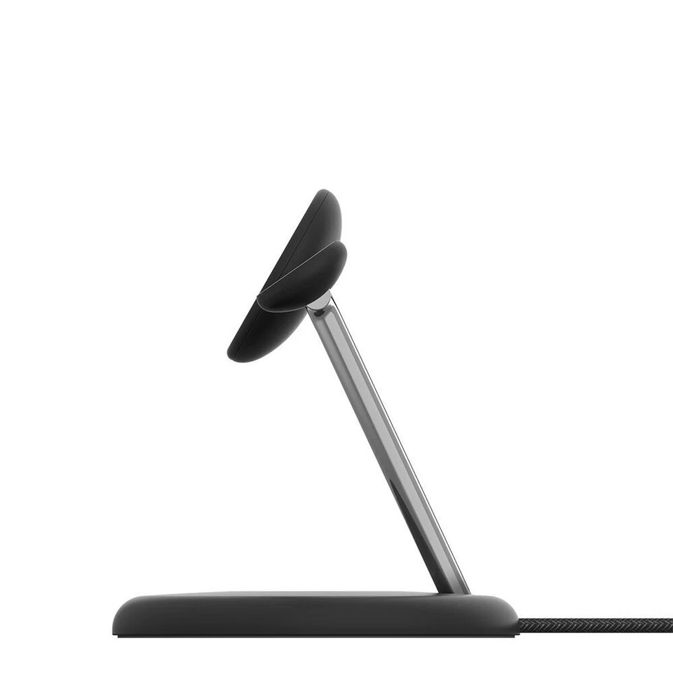 Belkin BoostCharge Pro | 3-in-1 Qi2 Wireless Charging Stand | MagSafe | Black