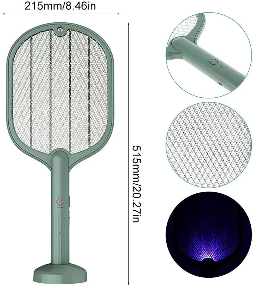 Electric USB Rechargable Racket Fly Swatter | Mosquito Insect Killer | UV Bug Zapper  | mosquito killer| flies, mosquitoes, gnat and other flying pest
