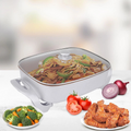 Healthy Choice Electric Fry Pan 7.9L 38cm Non-Stick 1500W Frying Cookware Copper