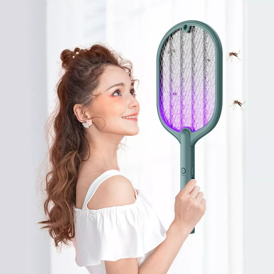 Electric USB Rechargable Racket Fly Swatter | Mosquito Insect Killer | UV Bug Zapper  | mosquito killer| flies, mosquitoes, gnat and other flying pest