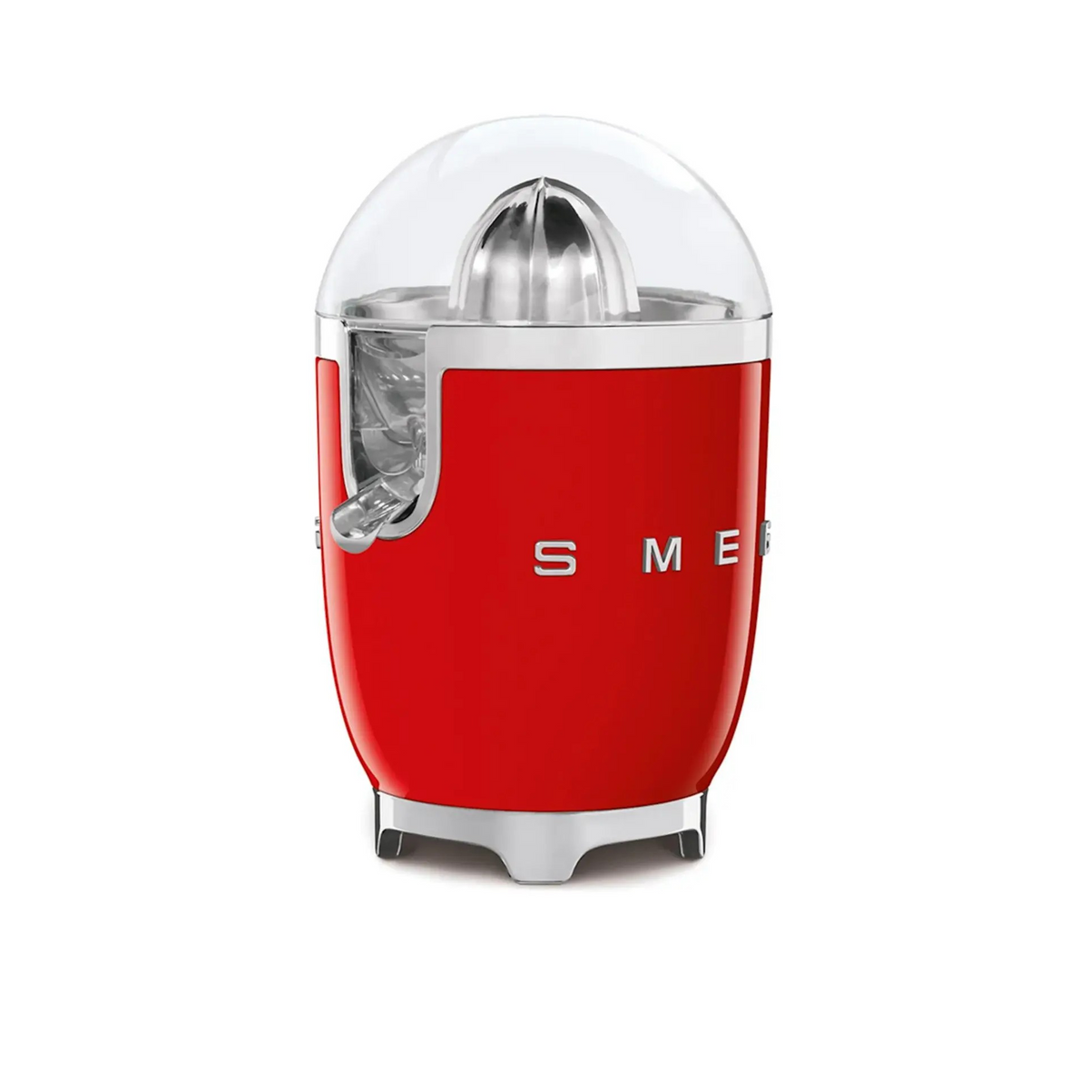 Smeg Vintage Retro Citrus Juicer Red | 70W Motor | Stainless Steel | Non-Drip Spout | BPA Free Kitchen Appliance Juicing Machine