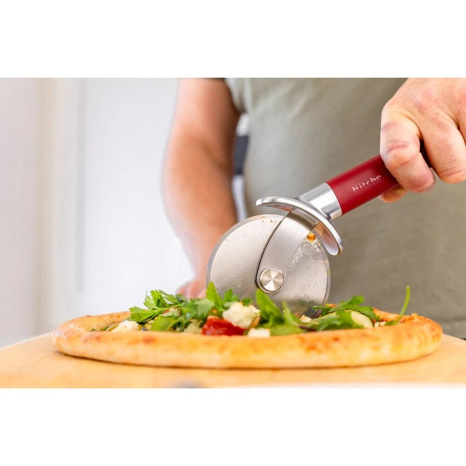KitchenAid Classic Metal Pizza Wheel/Cutter | Cooking Utensil Empire Red