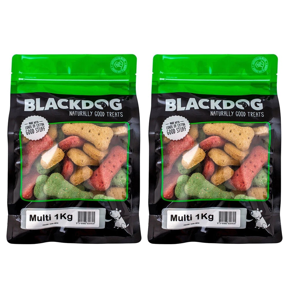 Naturally Good Pet/Dog Premium Multi Mix Biscuits Healthy Treats 2Pk/1kg Ea