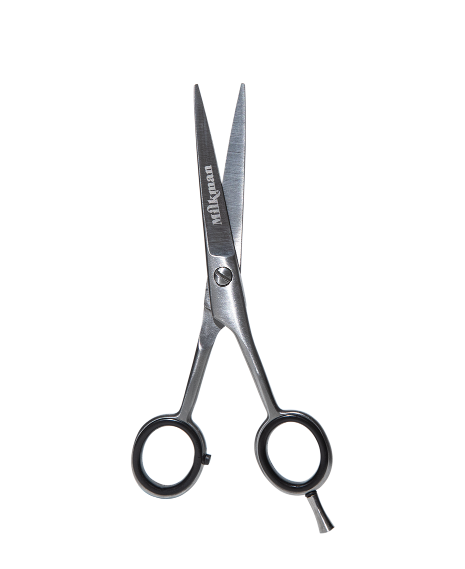 Milkman Premium Beard & Moustache Scissors | Vegan Leather Pouch | Precision Grooming | Razor Sharp |